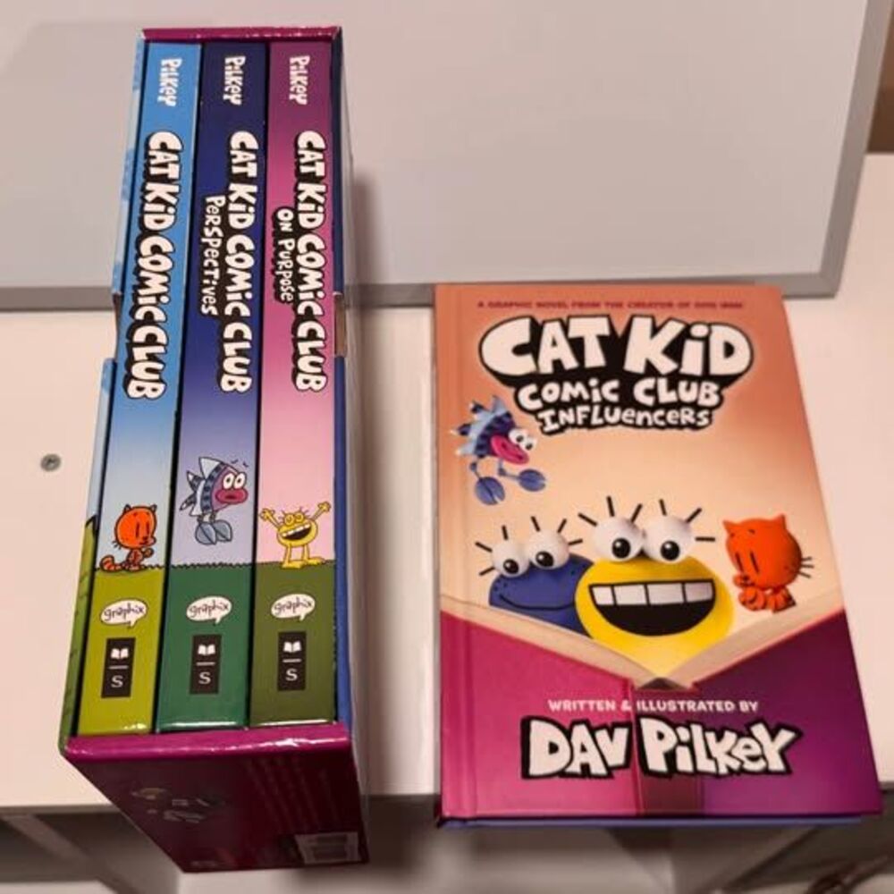 Dav Pilkey Cat Kid Comic Club Collection & Influencers Graphic Novels